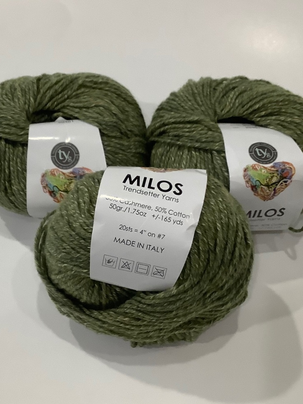 Trendsetter Yarns - Olive Green Cashmere Yarn